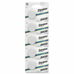 Energizer Industrial Lithium CR2032 Coin Battery with Tear-Strip Packaging, 3 V, 100/Box