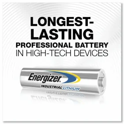 Energizer Industrial Lithium AAA Battery, 1.5 V, 4/Pack, 6 Packs/Box
