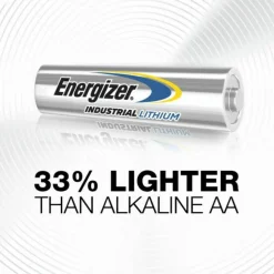 Energizer Industrial Lithium AA Batteries, Pack Of 24 Batteries, L91