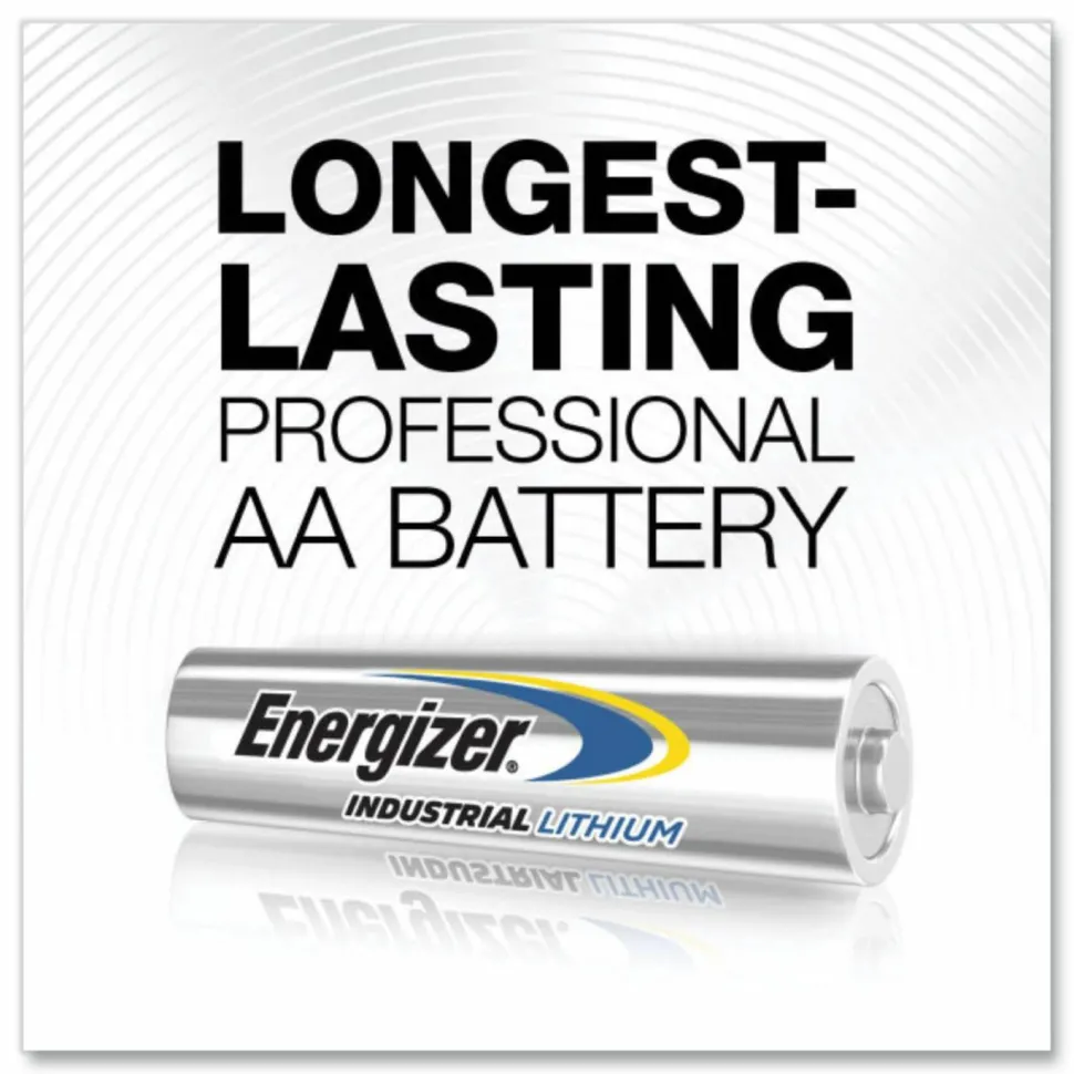 Energizer Industrial Lithium AA Batteries, Pack Of 24 Batteries, L91