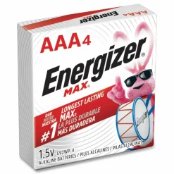 Energizer MAX AAA Alkaline Batteries 1.5 V, 4/Pack