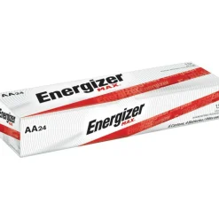 Energizer MAX AA Alkaline Batteries, 1.5 V, 4/Pack, 6 Packs/Box