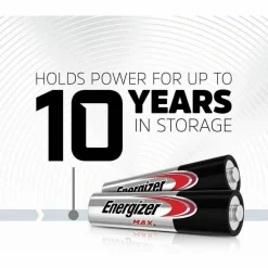 Energizer MAX AA Alkaline Batteries, 1.5 V, 4/Pack, 6 Packs/Box