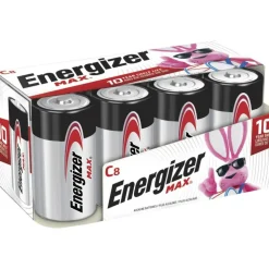Energizer MAX Alkaline C Battery 8-Packs - For Multipurpose - C - 8/Pack - 12 / Carton