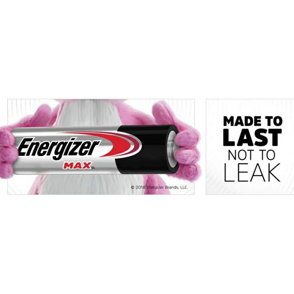 Energizer Max D Alkaline Batteries, Pack Of 8