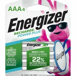 Energizer Rechargeable NiMH AAA Batteries, Pack Of 4