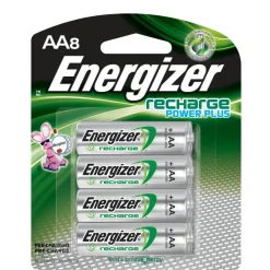 Energizer Rechargeable NiMH AA Batteries, Pack Of 8