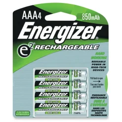 Energizer Recharge Power Plus Rechargeable AAA Battery 4-Packs - For Multipurpose - Battery Rechargeable - AAA - 850 mAh - 4/Pack - 4 / Carton