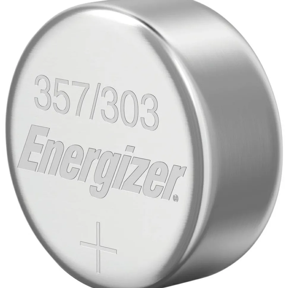 Energizer 357/303 Silver Oxide Button Battery, 3 Pack