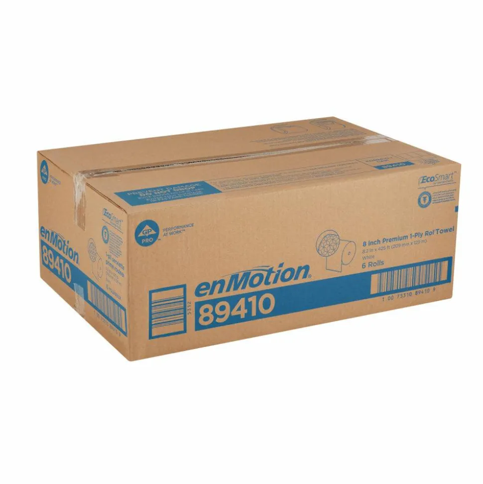 enMotion by GP PRO, 1-Ply, 8.2" x 425', White, 6 Rolls per Case