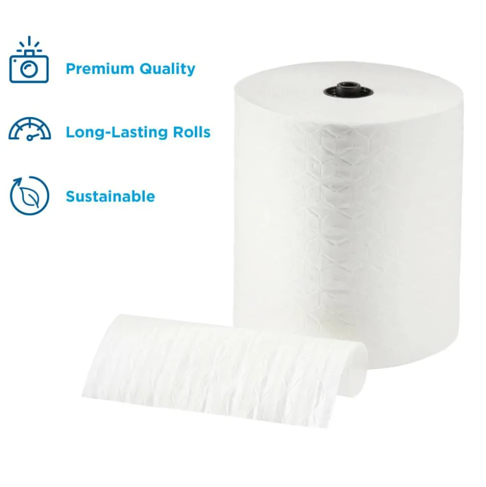 enMotion by GP PRO, 1-Ply, 8.2" x 425', White, 6 Rolls per Case