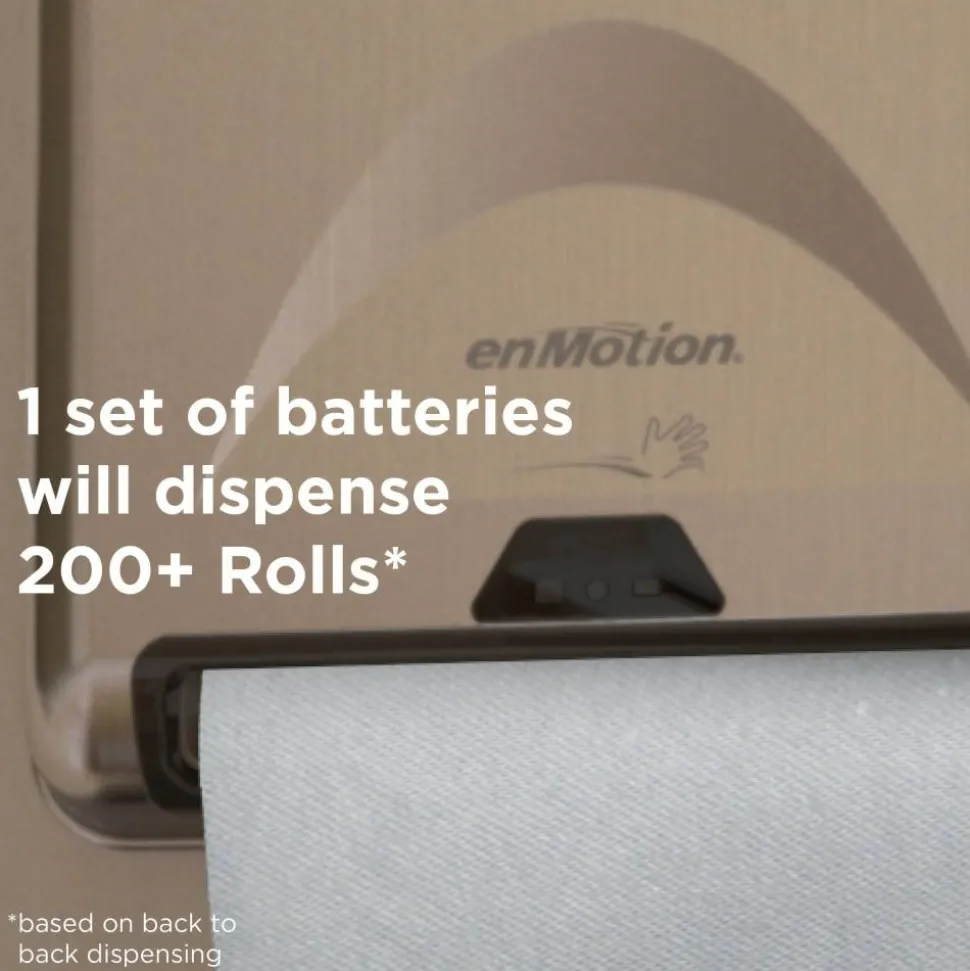 enMotion 8" Paper Towel Rolls, 1-Ply, 100% Recycled Fiber, Brown, 700 ft Per Roll, 6 Rolls Per Case