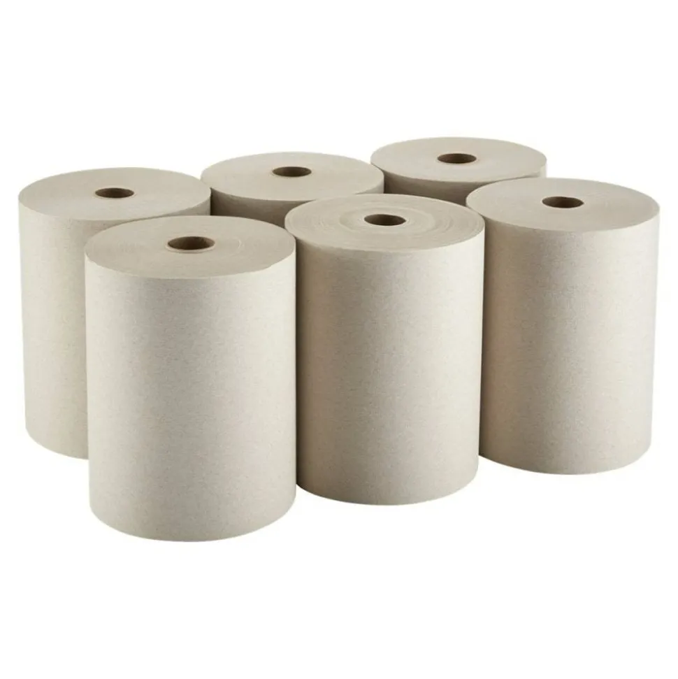 enMotion 10" Paper Towel Rolls, 1-Ply, 10"x 800', 100% Recycled Fiber, Brown, 800 ft Per Roll, 6 Rolls Per Case