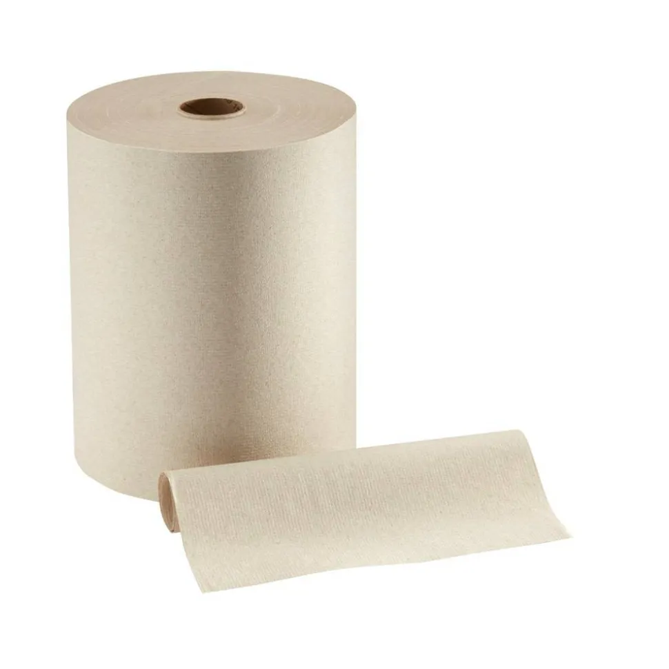 enMotion 10" Paper Towel Rolls, 1-Ply, 10"x 800', 100% Recycled Fiber, Brown, 800 ft Per Roll, 6 Rolls Per Case