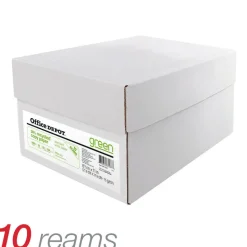 EnviroCopy Copy Paper, White, Letter (8.5" x 11"), 5000 Sheets Per Case, 20 Lb, 30% Recycled, FSC Certified, 40519