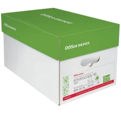 EnviroCopy Copy Paper, White, Letter (8.5" x 11"), 5000 Sheets Per Case, 20 Lb, 50% Recycled, FSC Certified