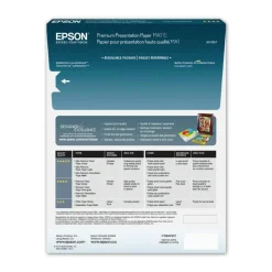 Epson Double-Sided Premium Presentation And Photo Paper, Letter Size (8 1/2