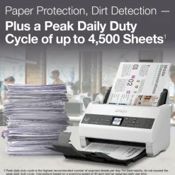 Epson DS-730N Sheetfed Scanner, 600 dpi Optical, B11B259201