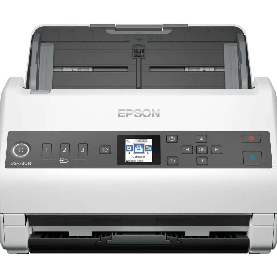 Epson DS-730N Sheetfed Scanner, 600 dpi Optical, B11B259201