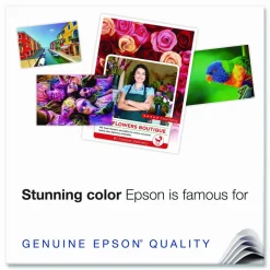 Epson Premium Photo Paper, 10.4 mil, 8.5 x 11, Semi-Gloss White, 20/Pack