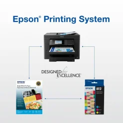 Epson 812XL Black/812 DuraBrite Cyan; Magenta; Yellow Ultra High-Yield/Standard Yield Ink Cartridges, Pack Of 4, T812XL-BCS