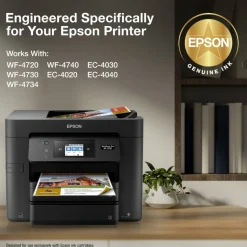 Epson 802XL Black/802 DuraBrite Cyan; Magenta; Yellow High-Yield Ink Cartridges, Pack Of 4, T802XL-BCS