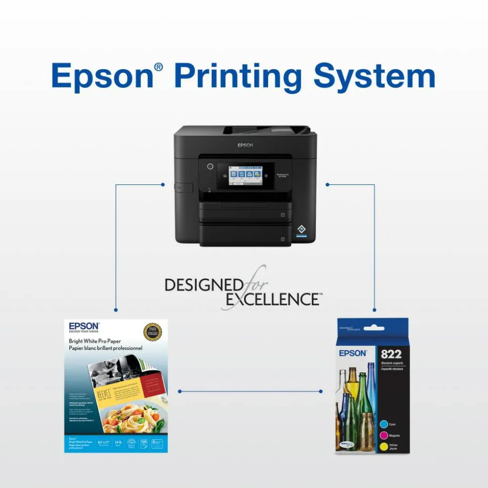 Epson 822XL DuraBrite Black High-Yield Ink Cartridge, T822XL120-S