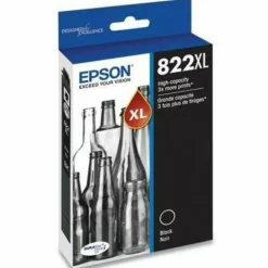 Epson 822XL DuraBrite Black High-Yield Ink Cartridge, T822XL120-S