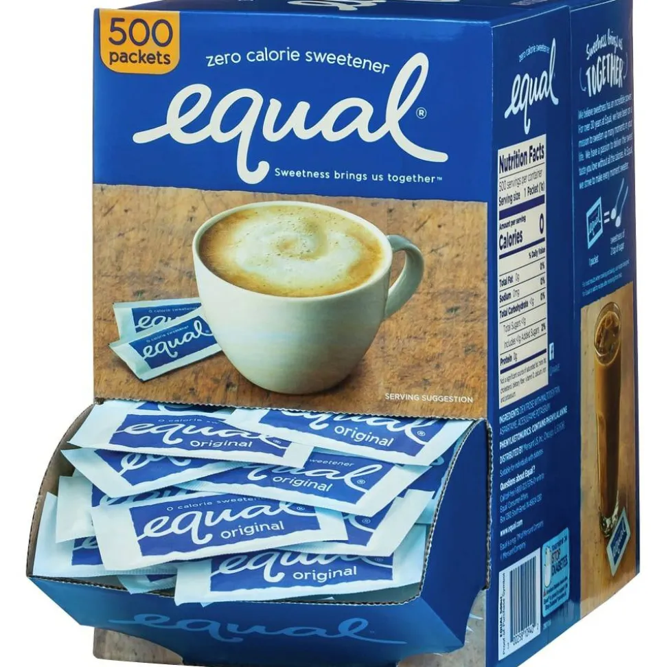 Equal Original Sweetener, 0.035 Oz., Box Of 500