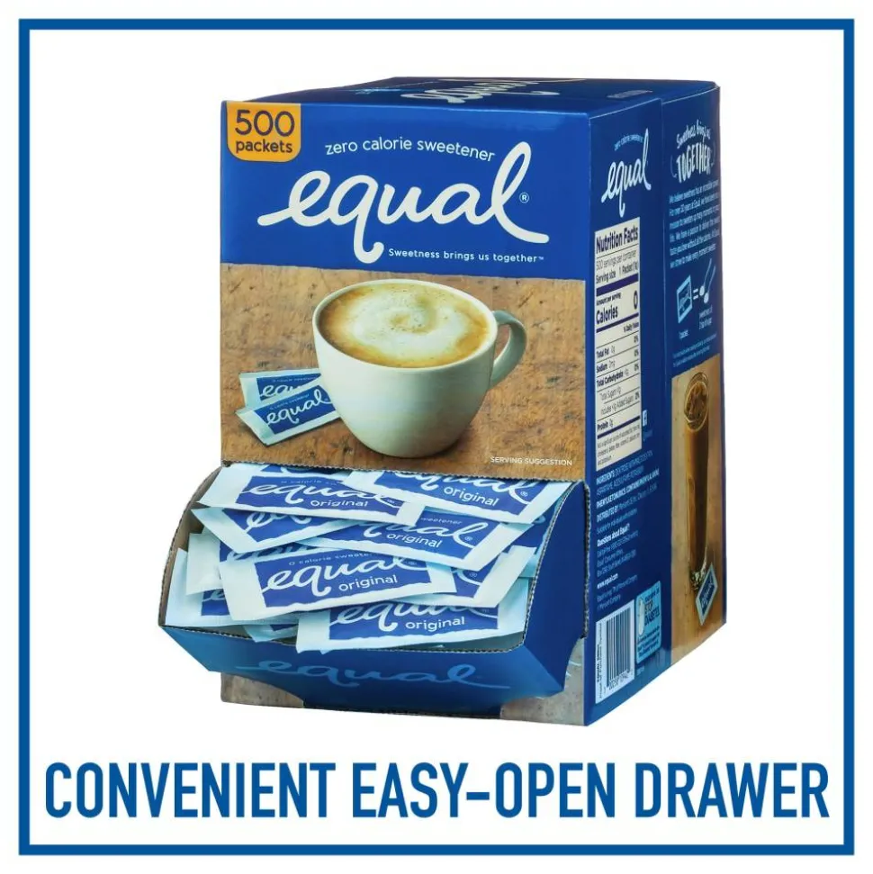 Equal Original Sweetener, 0.035 Oz., Box Of 500