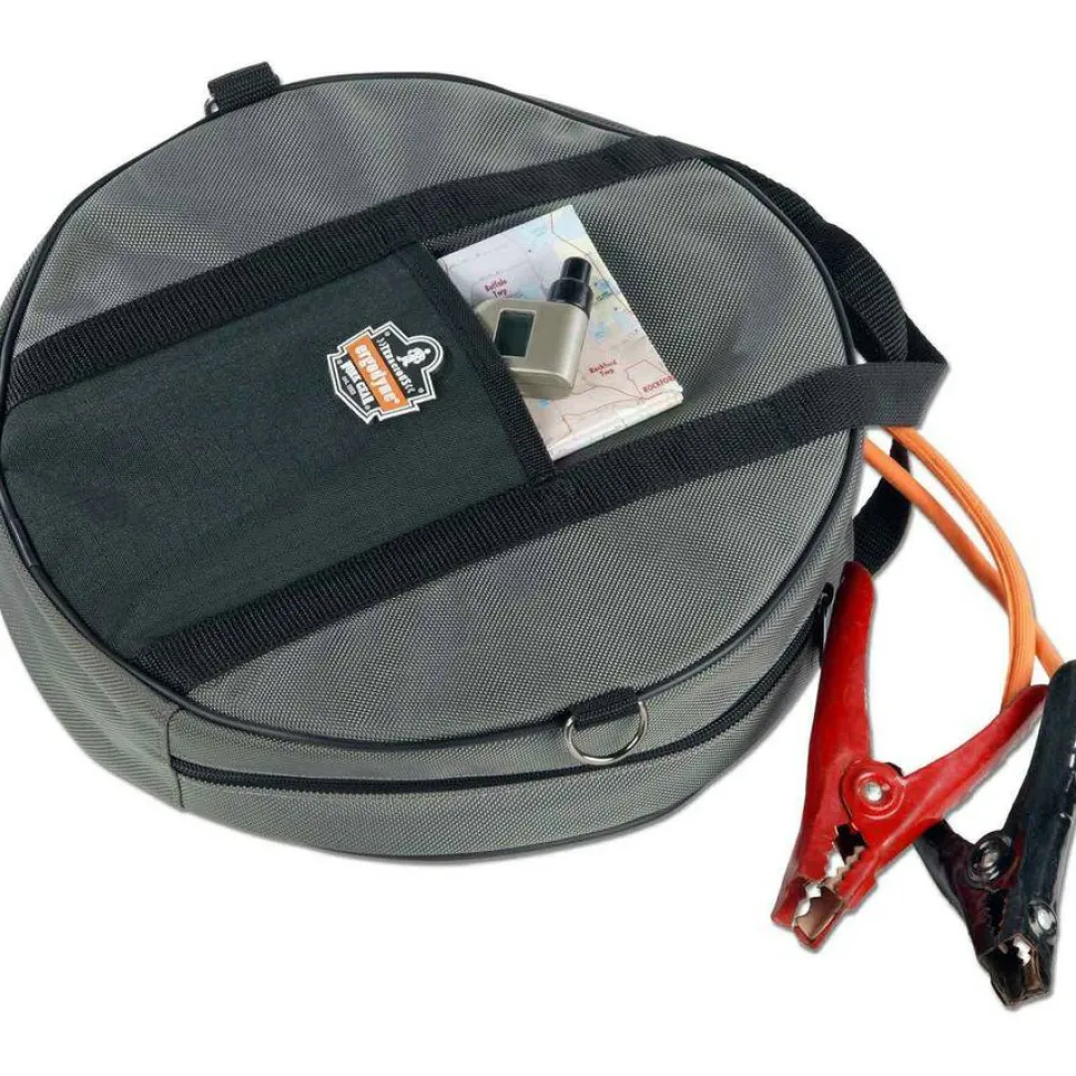 ergodyne Arsenal 5888 Cable Organizer, 2 Compartments, Gray, 13.5 x 13.5 x 3.5, Gray