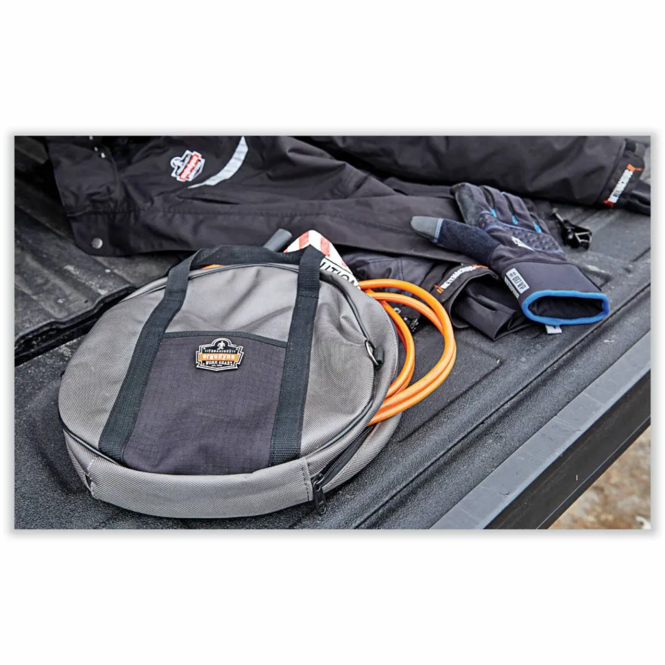 ergodyne Arsenal 5888 Cable Organizer, 2 Compartments, Gray, 13.5 x 13.5 x 3.5, Gray