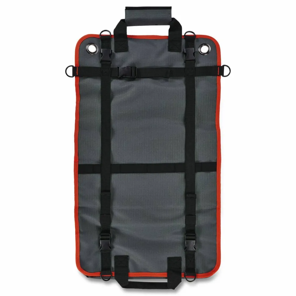 ergodyne Arsenal 5874 Roll Up Tool Bag with Zipper Pockets, 5 Zippered Pockets, 7 Tool Slots, 1 x 27 x 16, Polyester, Gray