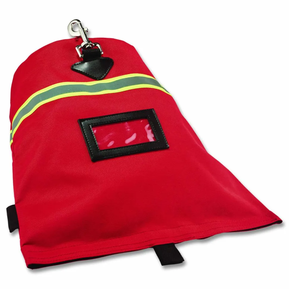 ergodyne Arsenal 5082 SCBA Mask Bag with Hook-and-Loop Closure, Fleece Lining, 8.5 x 8.5 x 14, Red