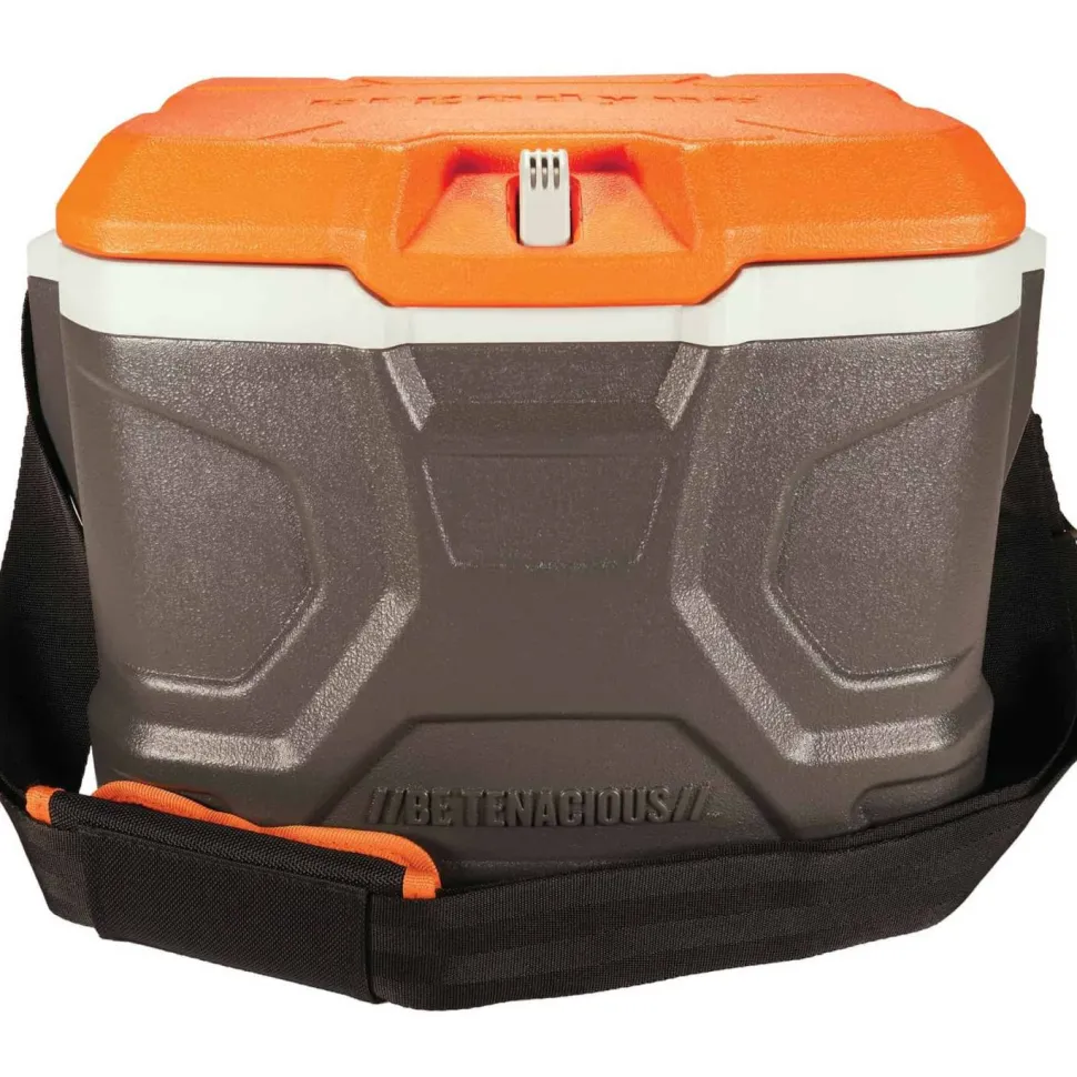 ergodyne Chill-Its 5170 17-Quart Industrial Hard Sided Cooler, Orange/Gray