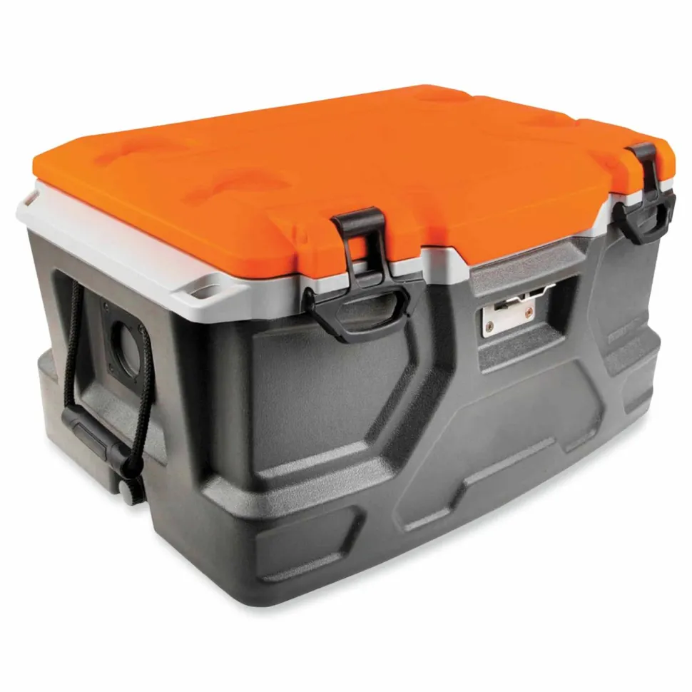 ergodyne Chill-Its 5171 48-Quart Industrial Hard Sided Cooler, Orange/Gray, 20/Pallet