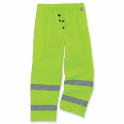 ergodyne GloWear 8915 Class E Hi-Vis Rain Pants, Small, Lime