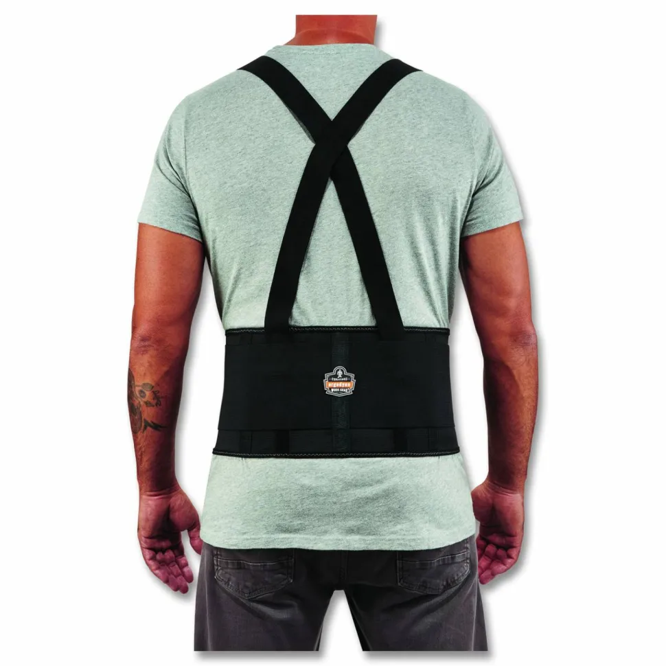 ergodyne ProFlex 1650 Economy Elastic Back Support Brace, X-Large, 38" to 42" Waist, Black