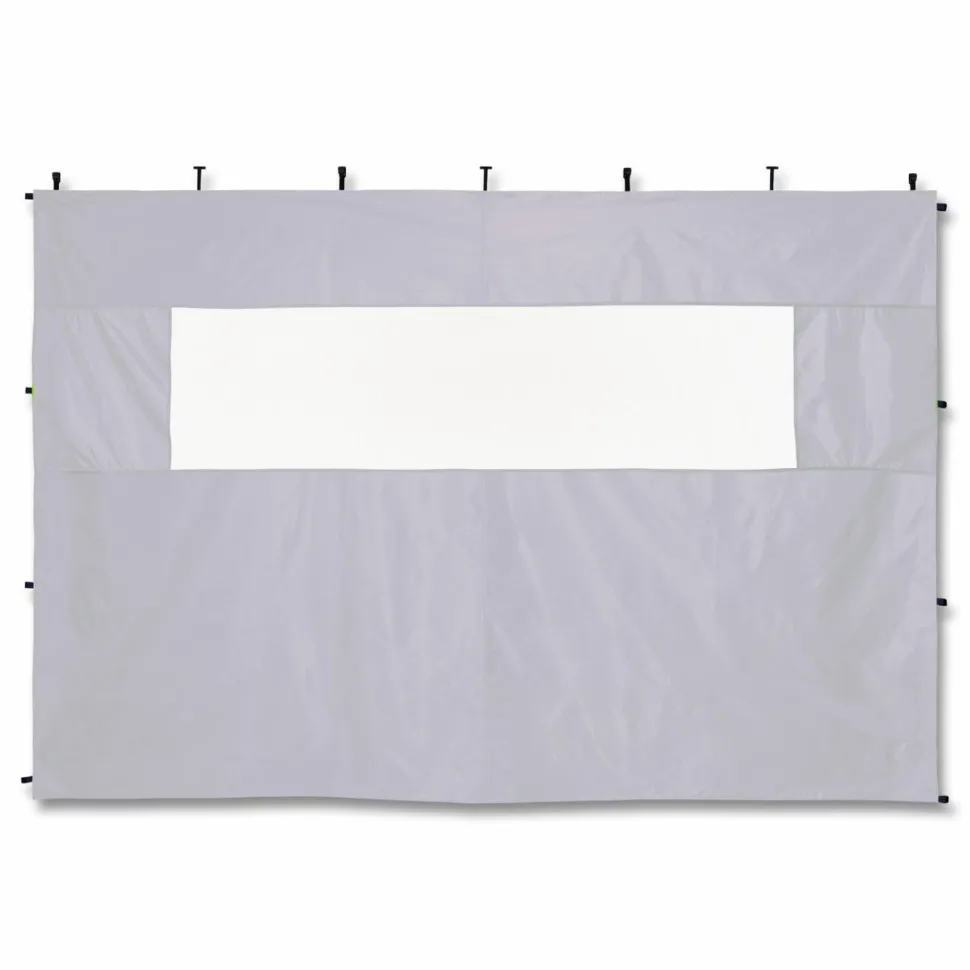 ergodyne SHAX 6056 Heavy-Duty Pop-Up Tent Kit - Mesh Windows, Single Skin, 10 ft x10 ft, Polyester/Steel, White