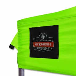 ergodyne SHAX 6001 Lightweight Pop-Up Tent, 10 ft x 10 ft, Polyester/Steel, Lime