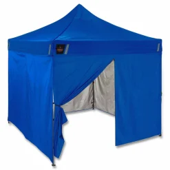 ergodyne SHAX 6058 Pop-Up Tent Sidewall Kit, 10 ft x 10 ft, Polyester, Blue