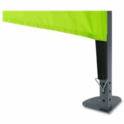 ergodyne SHAX 6196 Pop-Up Tent Sidewall with Zippered Door, 10 ft x10 ft, Polyester, Lime