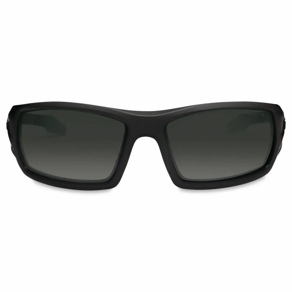 Ergodyne Skullerz Safety Glasses, Odin, Matte Black Frame Smoke Lens