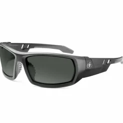 Ergodyne Skullerz Safety Glasses, Odin, Matte Black Frame Smoke Lens