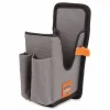 ergodyne Squids 5541 Handheld Barcode Scanner Holster with Belt Clip, Large, 2 Compartments, 2.75 x 3.5 x 8, Polyester,Gray