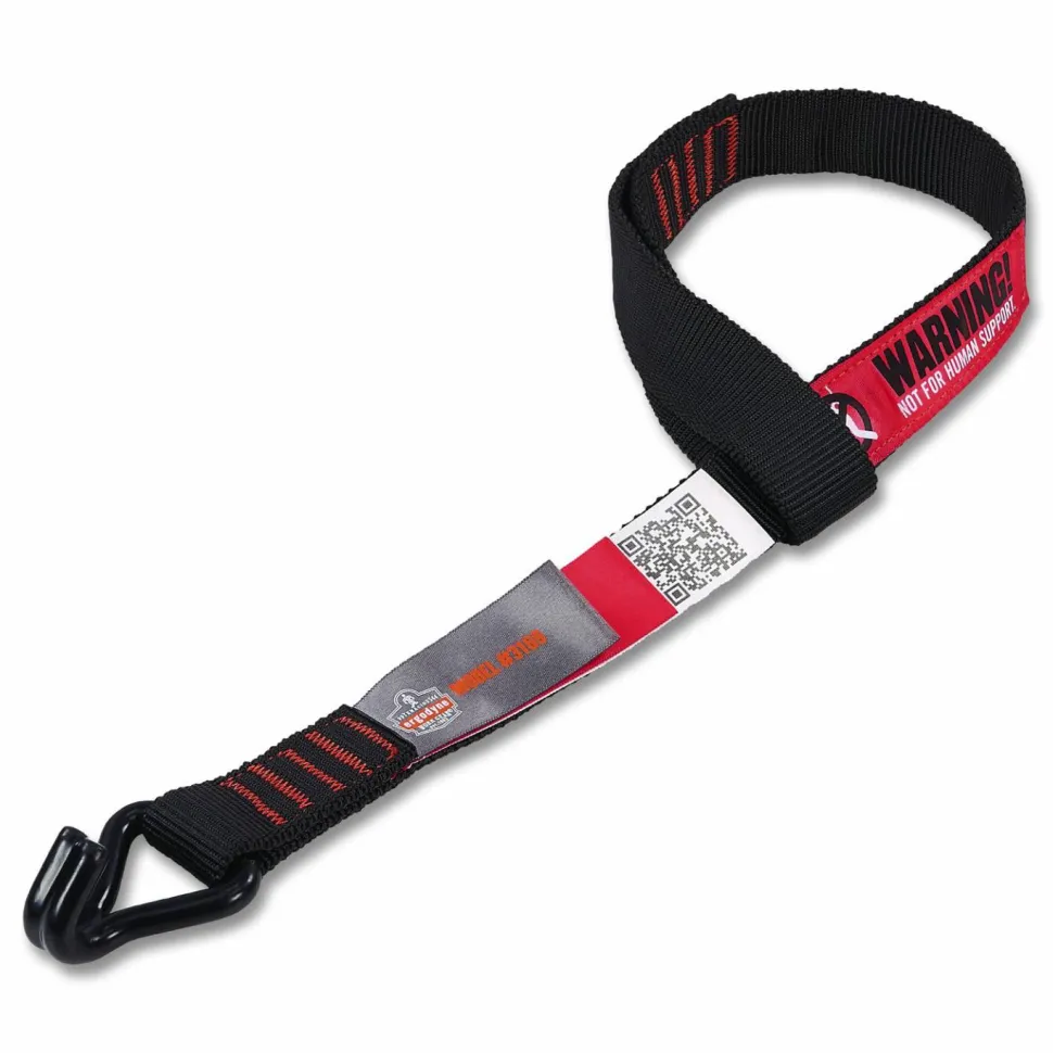 ergodyne Squids 3169 Warehouse Racking Stabilizer Strap, 250 lb Capacity, 1.25" x 24", Black