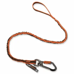 ergodyne Squids 3109F(x) Tool Lanyard, Swiveling Aluminum Carabiner + Loop, 25 lb Max Working Capacity, 38" to 48" Long