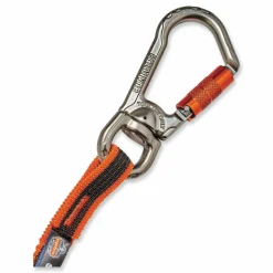 ergodyne Squids 3109F(x) Tool Lanyard, Swiveling Aluminum Carabiner + Loop, 25 lb Max Working Capacity, 38
