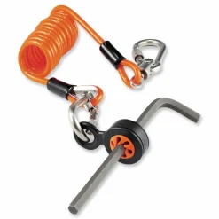 ergodyne Squids 3130M Coiled Cable Lanyard with Carabiners, 5 lb Max Working Capacity, 6.5