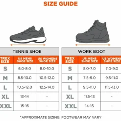 ergodyne TREX 6325 Spikeless Traction Devices, Small, Black, Pair